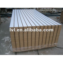 grooved mdf 1220*2440mm with melamine paper